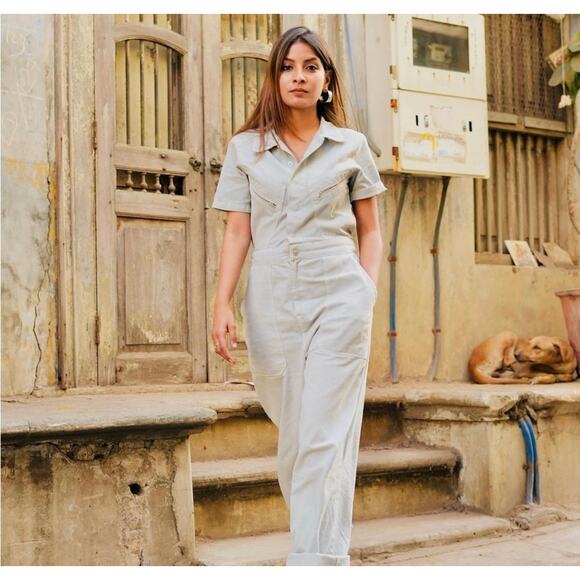 ZARA LONG COLORFUL JUMPSUIT - Picture 2 of 13